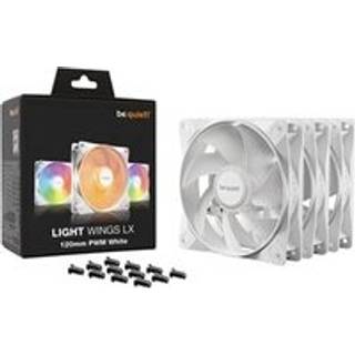 be quiet! LIGHT WINGS LX White (3-pack) - Kabinet køler - 120mm - Hvid med RGB - 25 dBA