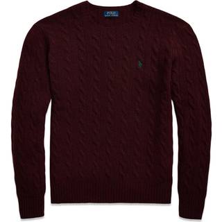 Ralph Lauren Cable Knit Jumper Burgundy