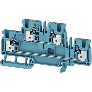 Weidmüller Push in 4-pol 4mm² blå
