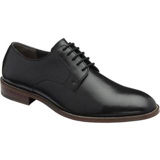 Frank Wright Frank Wright Black Mens Leather Lace-Up Derby Shoes