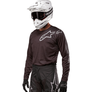 Alpinestars 3762324-10-S: Racer Graphite Jersey Sort Sm
