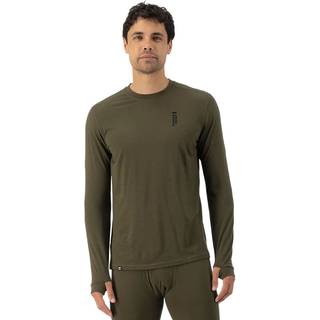 Mons Royale Men's Cascade Merino Flex 200 Long Sleeve Dark Olive, S