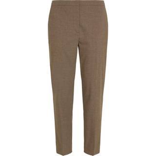 Tommy Hilfiger W Flannel Slim Straight Pants Legacy Brown Heather 38
