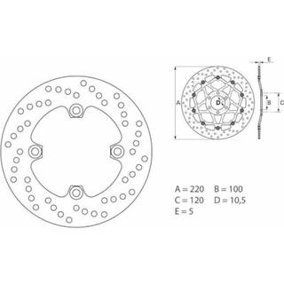 Brembo Bremseskiver Faste Med Tgk