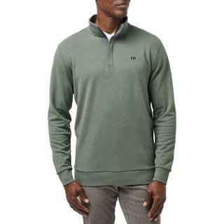 TRAVISMATHEW Layer Cloud Quarter Zip 2.0, oliven