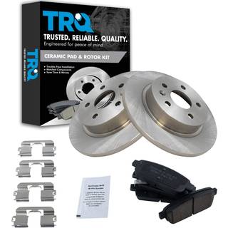 TRQ bagbremsepude & rotor kit bremseklodser bremse rotor keramisk kompatibel med 2013-2017 Buick Encore 2011-2015 Chevrolet Cruze 2016 Cruze Limi