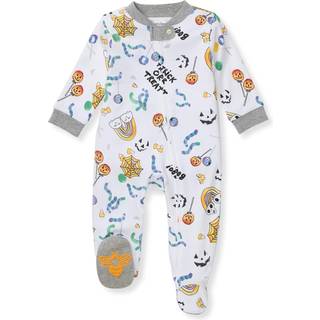 Burt's Bees Baby Girls Footed i ét stykke pyjamas søvn og spiller løs fit 100% organiske bomuldsstørrelser NB til 6-9 måneder