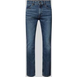 BOSS Black Herren Jeans blau Slim Fit