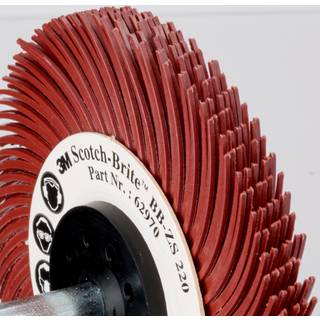 Bristle radialbørste BB-ZS P220 rød 75mm 6mm skaft