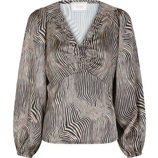 Istana Floating Wave Bluse, Dark Sand, 36