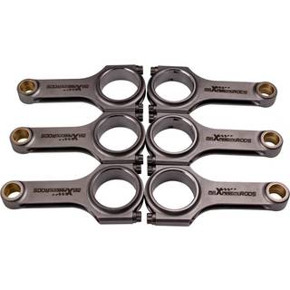 6 stk forgerede H-bjælke svingstænger til Audi VW VR6 Golf Corrado 2,8 2,9 164 mm