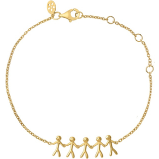 byBiehl - Together family forgyldt armbånd med 5 personer - 2-2005-gp