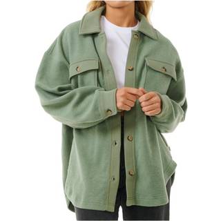 Rip Curl High Tide Fleece Shacket Jakke - L - sage
