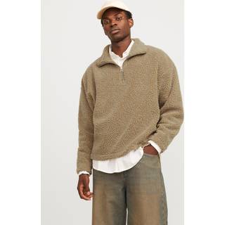 Ensfarvet Fleecesweatshirt