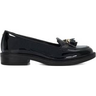 Dune London Dune London Black Wide Fit Grape Branded Tassel Trim Loafers