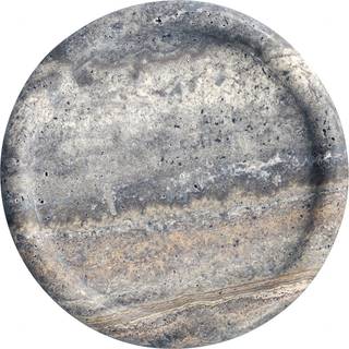 101 Copenhagen Serving And Trays - 'Enkei' tray, medium, earth in Earth Silver Travertine