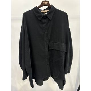 Marta Du Chateau Mdc Giselle Shirt 248056 Black Fløjlsskjorte