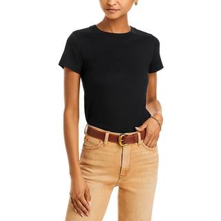 Frame Baby Tee cotton jersey T-shirt - black - XS