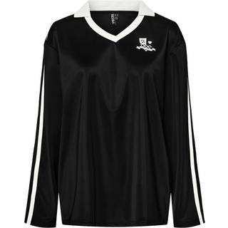 Pieces Bluse - Grace - Black/Bright White