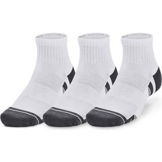 Under Armour Performance Cotton Unisex 3-Pack QUnder Armourrter Socks White / White / Pitch Gray XL
