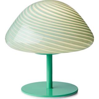 Mini Mush - Bordlampe - Ø17 - Turkis Glas/Turkis Stand - Halo Design