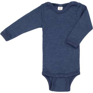 Engel Baby-Body Langarm Mit Druckverschluss Schulter Merino undertøj Børn størrelse 62/68 farve blå