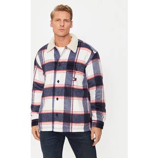Tommy Hilfiger CHECK SHERPA OVERSHIRT - DARK KNIGHT NAVY - Str. S - Modish.dk