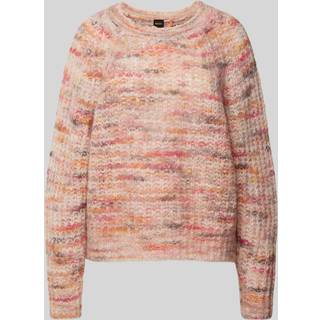 Relaxed fit sweater i multifarvet garn i en alpakablanding