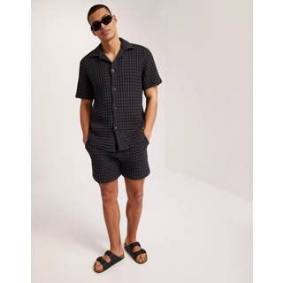 OAS Porto Waffle Shorts Nearly Black