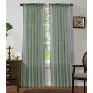 SAPPHIRE HJEM 2 Paneler Vindue Sheer Gardiner 54 x 108 inches (108 Total bredde) Voile paneler til sovev?relse Stue Stue Rod Pocket Dekorative ga