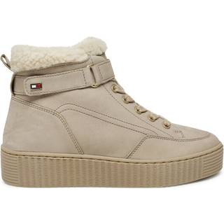 Warm Lined Leather Lace-Up Boots