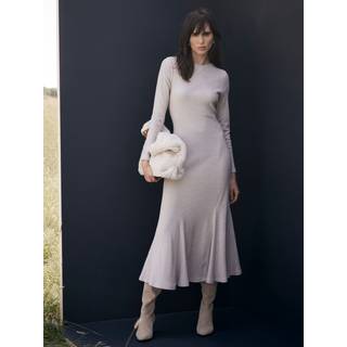Mint Velvet Cozy Ribbed Jersey Midi KjoleStor
