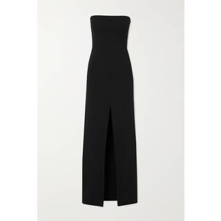 Solace London Bysha strapless crÃªpe maxi dress - black - M