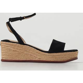Lauren Ralph Laurentil kvinder. 802920421001 Sorte Leona-espadriller i læder (36.5), 3-5 cm, Spænder, Casual