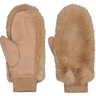 Barts Women's Fur Mitts Handsker Damer størrelse One Size farve beige