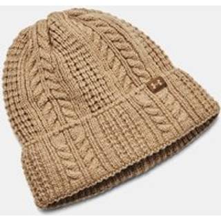 Hat Under Armour W Halftime Cable Knit Beanie-BRN 1386639-263 Størrelse OSFM