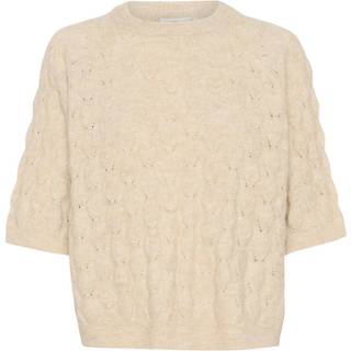 Kaffe Kamalene Knit Pullover Strik 10508763 Feather Gray Melange (LARGE)