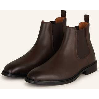 Operan-støvler i Kalveskind - Dark Brown - 43