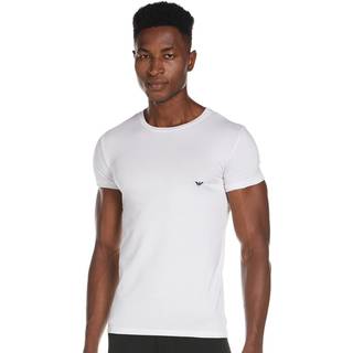 EMPORIO ARMANI Herren T-Shirt weiß Baumwolle & Mix unifarben