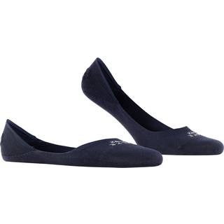 Falke Herren Füsslinge blau Baumwolle & Mix unifarben