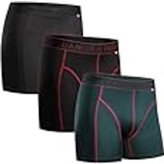 SPORTS BOXER SHORTS - Black | Black/Red | Green/Purple / 2XL / 3-Pack