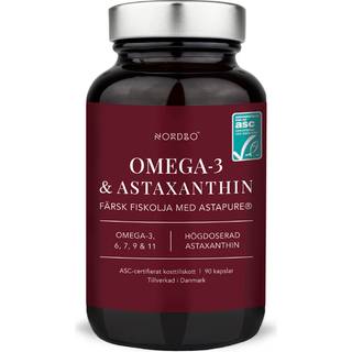 Nordbo Omega-3 & Astaxanthin - 90 kapsler