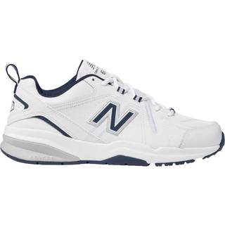 New Balance Mænd MX608V5 i Hvid/Blå læder, Størrelse 46.5