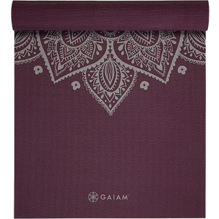 GAIAM Sundial Flower Yoga Mat 5 mm Classic Printed Yogamåtte størrelse 61 x 173 x 0,5 cm farve lilla