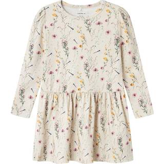 Name It Peyote Melange Blomstret Kjole - Str. 2y 92cm