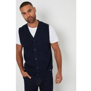 Threadbare 100% Bomuld Button Up strikket vestMiddel