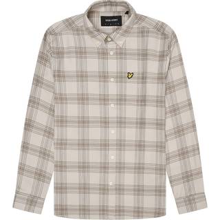 Lyle And Scott Check Flannel Shirt Brown