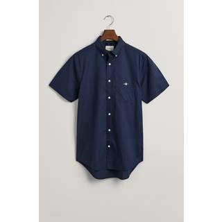 GANT Herre Regular fit klassisk poplin-skjorte med korte ærmer (S)