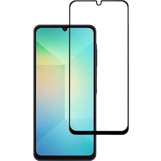 Samsung Galaxy A06 Hærdet Glas - Full Fit Skærmbeskyttelse - Gennemsigtig / Sort Kant