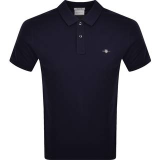 Gant Shield Pique Polo T Shirt Navy
